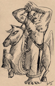Bico-de-pena sobre papel, 1965
33 x 22 cm